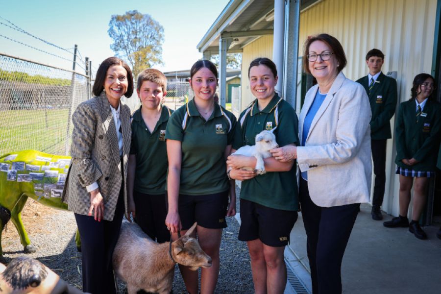 Deputy Premier Prue Car and Susan visited Windsor High School on Friday.